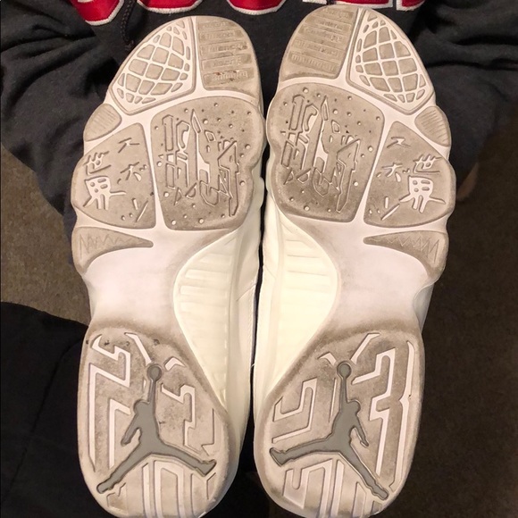 White Air Jordan 9 Retro Low Size 12 - Picture 7 of 10